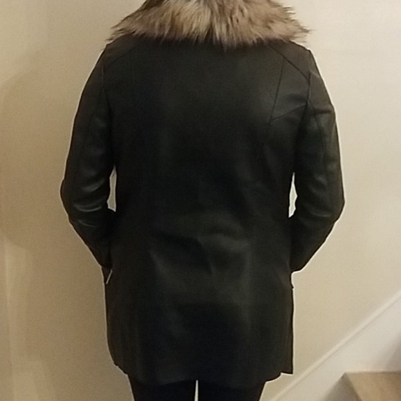 Lipsy Jackets & Coats Lipsy London Faux Leather Waterfall Jacket